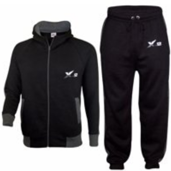 A track suit hoodie in black and gray - Picture 2 of 3